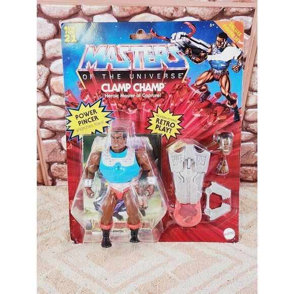 Masters of The Universe Clamp Champ Retro Play Action Figure #A66 - Picture 1 of 4